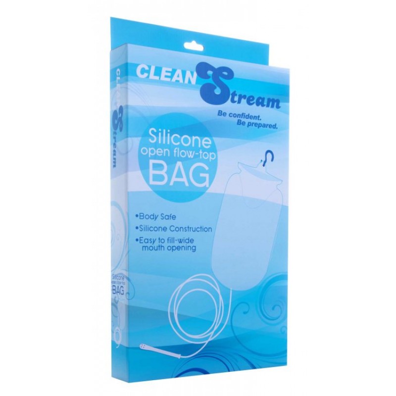 Silicone Open Flow Top Douche and Enema Bag