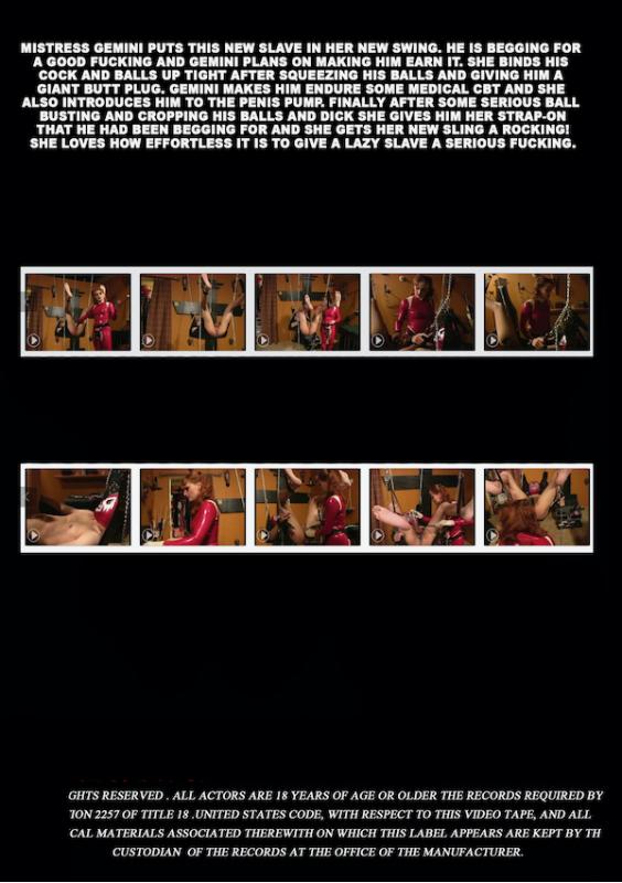 Mistress Gemini - Ass in a Sling Balls in The Air