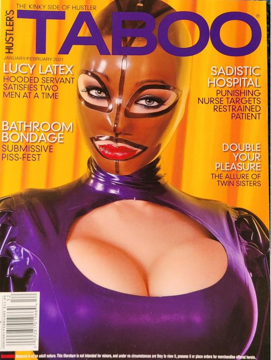 Taboo - January February 2021 - Issue 23 - Lucy Latex - Hooded Servant Satisfies Two Men At A Time - 3 Issue